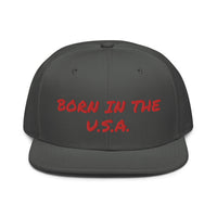 Snapback Hat "2052-0041 Born In The U.S.A. (Red Logo)" - JCBTGlobal