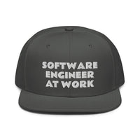 Snapback Hat "2052-0081 Software Engineer At Work (White Logo)" - JCBTGlobal