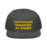 Snapback Hat "2052-0081 Software Engineer At Work (Yellow Logo)" - JCBTGlobal