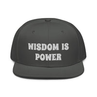 Snapback Hat "2052-0111 Wisdom Is Power (White Logo)" - JCBTGlobal