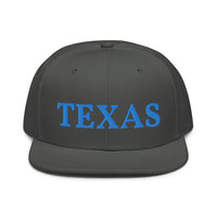 Snapback Hat "1053-0021 Texas (Blue Logo)" - JCBTGlobal