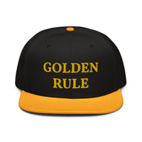 Snapback Hat "1052-0021 Golden Rule (Yellow Logo)" - JCBTGlobal