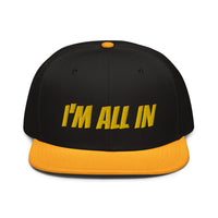 Snapback Hat "1052-0061 I'm All In (Yellow Logo)" - JCBTGlobal