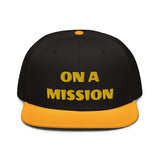 Snapback Hat "1052-0121 On A Mission (Yellow Logo)" - JCBTGlobal