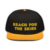 Snapback Hat "1052-0131 Reach For The Skies (Yellow Logo)" - JCBTGlobal