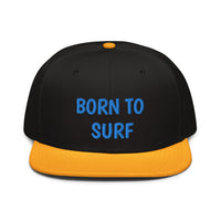 Snapback Hat "1051-0061 Born To Surf (Blue Logo)" - JCBTGlobal