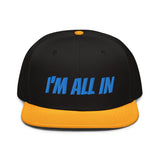 Snapback Hat "1052-0061 I'm All In (Blue Logo)" - JCBTGlobal