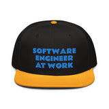 Snapback Hat "1052-0081 Software Engineer At Work (Blue Logo)" - JCBTGlobal