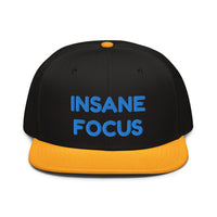 Snapback Hat "1052-0091 Insane Focus (Blue Logo)" - JCBTGlobal