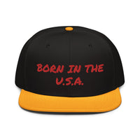 Snapback Hat "2052-0041 Born In The U.S.A. (Red Logo)" - JCBTGlobal