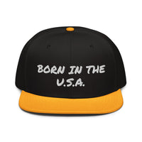 Snapback Hat "2052-0041 Born In The U.S.A. (White Logo)" - JCBTGlobal