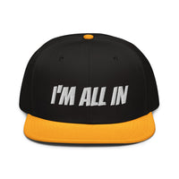 Snapback Hat "2052-0061 I'm All In (White Logo)" - JCBTGlobal