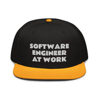 Snapback Hat "2052-0081 Software Engineer At Work (White Logo)" - JCBTGlobal