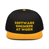 Snapback Hat "2052-0081 Software Engineer At Work (Yellow Logo)" - JCBTGlobal