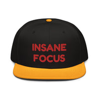 Snapback Hat "2052-0091 Insane Focus (Red Logo)" - JCBTGlobal