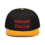 Snapback Hat "2052-0091 Insane Focus (Red Logo)" - JCBTGlobal