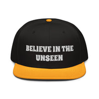 Snapback Hat "2052-0101 Believe In The Unseen (White Logo)" - JCBTGlobal