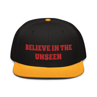 Snapback Hat "2052-0101 Believe In The Unseen (Red Logo)" - JCBTGlobal