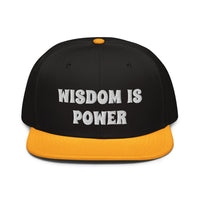 Snapback Hat "2052-0111 Wisdom Is Power (White Logo)" - JCBTGlobal