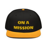 Snapback Hat "2052-0121 On A Mission (Yellow Logo)" - JCBTGlobal