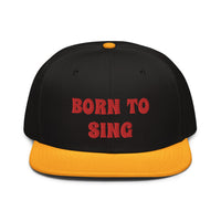 Snapback Hat "2052-0161 Born To Sing (Red Logo)" - JCBTGlobal