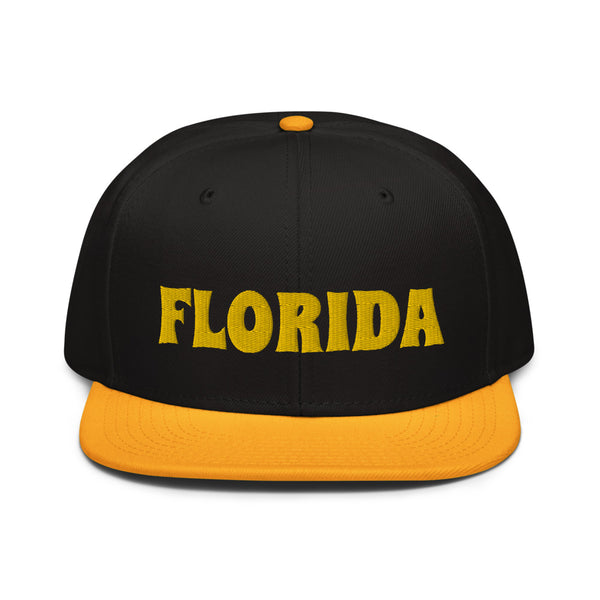 Snapback Hat "1053-0031 Florida (Yellow Logo)" - JCBTGlobal