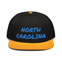 Snapback Hat "1053-0101 North Carolina (Blue Logo)" - JCBTGlobal