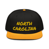 Snapback Hat "1053-0101 North Carolina (Yellow Logo)" - JCBTGlobal