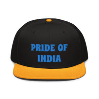 Snapback Hat "1054-0021 India (Blue Logo)" - JCBTGlobal