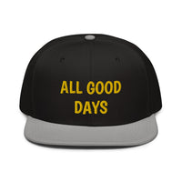 Snapback Hat "1052-0031 All Good Days (Yellow Logo)" - JCBTGlobal