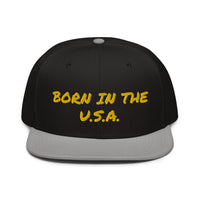 Snapback Hat "1052-0041 Born In The U.S.A. (Yellow Logo)" - JCBTGlobal