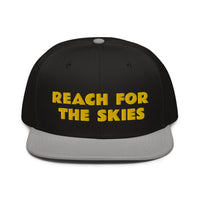 Snapback Hat "1052-0131 Reach For The Skies (Yellow Logo)" - JCBTGlobal