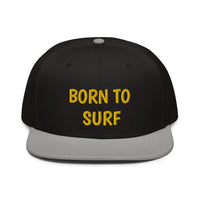 Snapback Hat "2051-0031 Born To Play Surf (Yellow Logo)" - JCBTGlobal