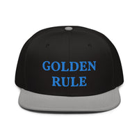 Snapback Hat "1052-0021 Golden Rule (Blue Logo)" - JCBTGlobal