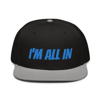 Snapback Hat "1052-0061 I'm All In (Blue Logo)" - JCBTGlobal