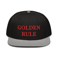 Snapback Hat "2052-0021 Golden Rule (Red Logo)" - JCBTGlobal