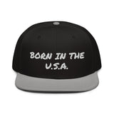 Snapback Hat "2052-0041 Born In The U.S.A. (White Logo)" - JCBTGlobal