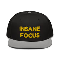 Snapback Hat "2052-0091 Insane Focus (Yellow Logo)" - JCBTGlobal