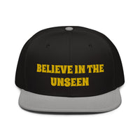 Snapback Hat "2052-0101 Believe In The Unseen (Yellow Logo)" - JCBTGlobal