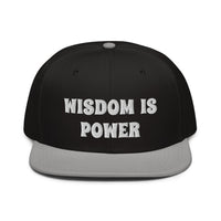 Snapback Hat "2052-0111 Wisdom Is Power (White Logo)" - JCBTGlobal