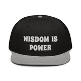 Snapback Hat "2052-0111 Wisdom Is Power (White Logo)" - JCBTGlobal