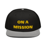 Snapback Hat "2052-0121 On A Mission (Yellow Logo)" - JCBTGlobal