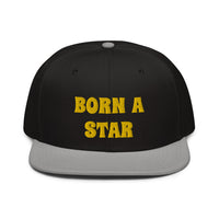 Snapback Hat "2052-0151 Born A Star (Yellow Logo)" - JCBTGlobal