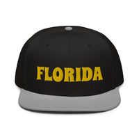 Snapback Hat "1053-0031 Florida (Yellow Logo)" - JCBTGlobal