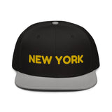 Snapback Hat "1053-0041 New York (Yellow Logo)" - JCBTGlobal