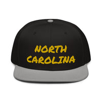 Snapback Hat "1053-0101 North Carolina (Yellow Logo)" - JCBTGlobal