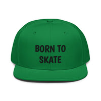 Snapback Hat "1051-0071 Born To Skate (Black Logo)" - JCBTGlobal