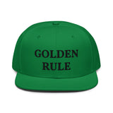 Snapback Hat "1052-0021 Golden Rule (Black Logo)" - JCBTGlobal