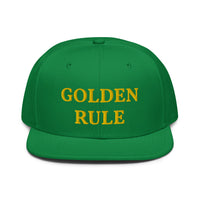 Snapback Hat "1052-0021 Golden Rule (Yellow Logo)" - JCBTGlobal