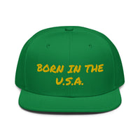 Snapback Hat "1052-0041 Born In The U.S.A. (Yellow Logo)" - JCBTGlobal